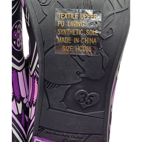 Women's - Hot Chocolate Design Chocolaticas Mid Heels Gothic Pumps, Size 35 (US - Picture 7 of 11